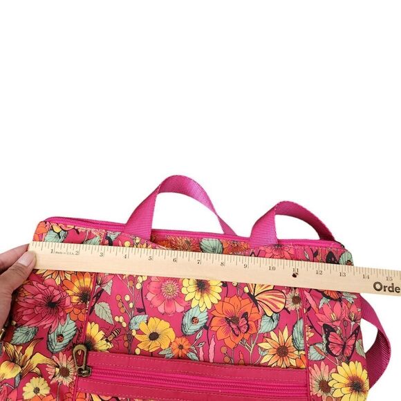 Sakroots Bag Artist Circle Pink Chelsea Convertible Tote Backpack‎ Laptop Floral - Picture 10 of 12